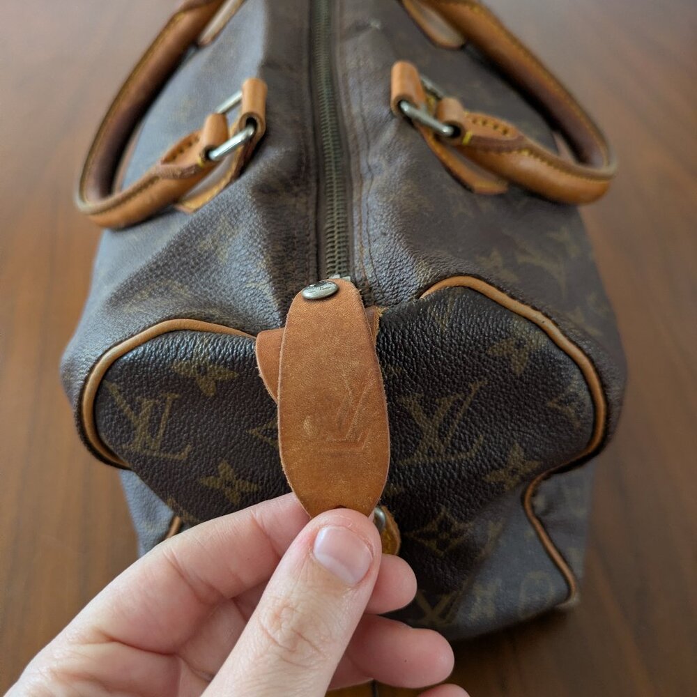Vintage Louis Vuitton Speedy Bag 30 Purse Made in France - Picture 4 of 9